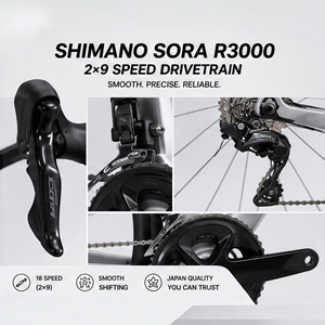 Bicicleta de Carretera de Fibra de Carbono T700, 18 Velocidades, Grupo Shimano SORA R3000, Freno de Disco Mecánico, Eje Pasante, Bicicleta de Gravel de Carbono, Venta al Por Mayor - Product Image 3