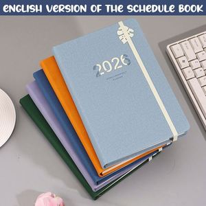2026 English Version A5 Schedule One <b>Page</b> Plan <b>Per</b> <b>Day</b> Notepad Office <b>Diary</b> Efficiency Plan - Product Image 4