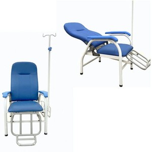 Silla de Infusión Pinyin PY009 Azul Ajustable y Reclinable para Uso Hospitalario - Product Image 1