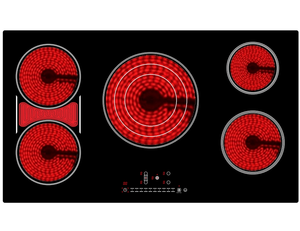 <span class=keywords><strong>Four</strong></span> électrique de haute qualité avec 5 brûleurs plaque de cuisson à induction en cristal appareils ménagers cuisinière à infrarouge - Product Image 1
