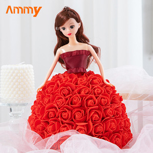 AM-PE047 Ammy nuovo personaggio PE principessa rosa <span class=keywords><strong>serie</strong></span> bambola di fiori di schiuma per la festa della mamma di San Valentino regali per la festa del papà - Product Image 6