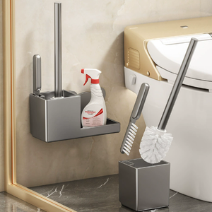 <span class=keywords><strong>Brosse</strong></span> de toilette salle de bain tenture murale <span class=keywords><strong>brosse</strong></span> de toilette en silicone avec support - Product Image 1