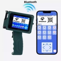 4POLETECH Nueva Mini Impresora Portátil Wifi con Asa, Máquina de Codificación de Fecha y Logotipo, Impresora de Inyección de Tinta con Asa