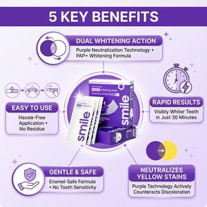 Kit d'hygiène bucco-dentaire OEM ODM à succès, avec bandes blanchissantes violettes et patch violet pour neutralisation, nouvelle arrivée 2026 - Product Image 4