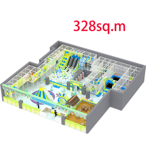 <span class=keywords><strong>Pokiddo</strong></span> - Equipo de Juego Interior de Madera de 500 m² para Uso Comercial, con Tobogán y Zona de Escalada - Product Image 1