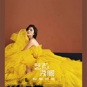 Halter Tulle Ball Gown Wedding Dress Yellow Natural Waistline Photography Studio Portrait Travel Wear - Product Image 3