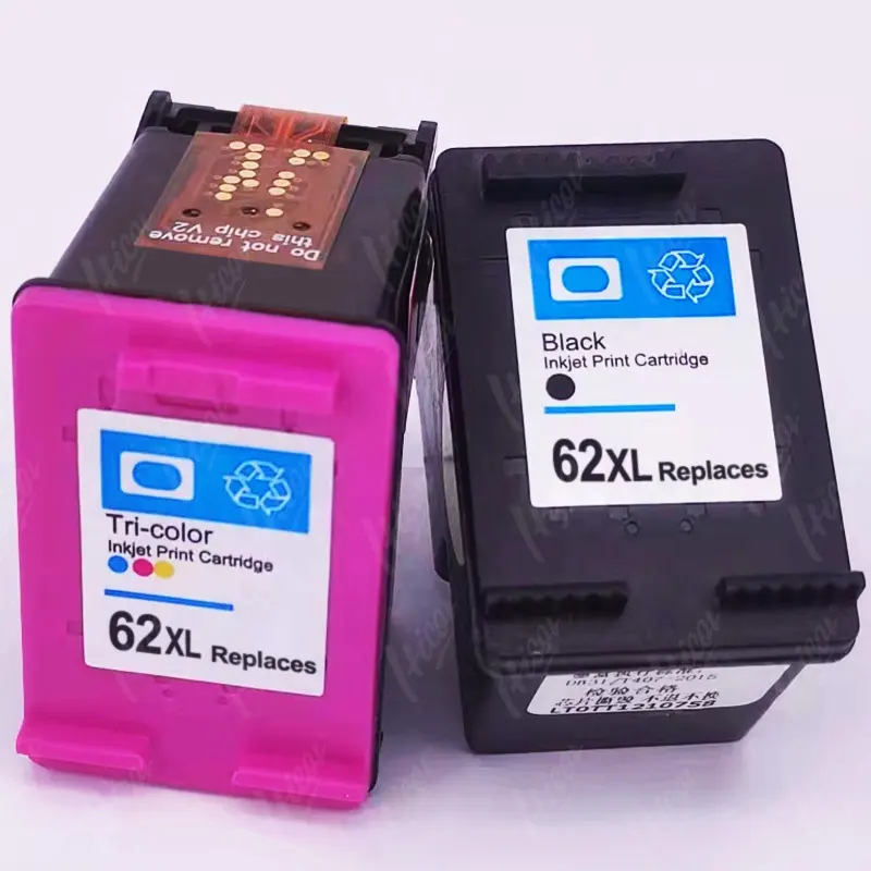 Hicor Refillable Ink Jet Cartridge 62 62XL Direct from Factory for HP Deskjet 7640 5540 5660 8040 5741 250