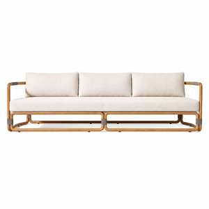 Set Divano Moderno <span class=keywords><strong>in</strong></span> <span class=keywords><strong>Legno</strong></span> Massello di Teak per Esterni con Sedie <span class=keywords><strong>in</strong></span> Corda Intrecciata e Cuscini Impermeabili - Arredamento <span class=keywords><strong>da</strong></span> <span class=keywords><strong>Giardino</strong></span> per Villa, Terrazza, Resort - Product Image 3