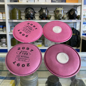 Filtro de algodón universal con montaje tipo bayoneta - Fácil de cambiar para respiradores de media cara - Product Image 4