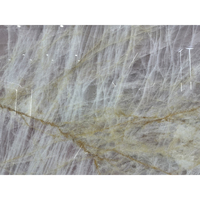 Pierre de quartzite rose Cristallo naturelle rétroéclairée translucide Panneau de feuille de pierre rétroéclairé par LED pour comptoir et mur de cheminée
