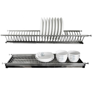 Estante de Cocina de 2 Niveles de Acero Inoxidable con Bandeja de Drenaje, Organizador de Armario, Resistente al Óxido, Almacenamiento Flotante, MOQ 1 Juego - Product Image 5
