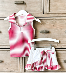 Conjuntos de Ropa Casual de Boutique Personalizada para Niñas, Camiseta Deportiva, Falda Pantalón, Falda Corta, Algodón y Elastano, Primavera y Otoño - Product Image 2