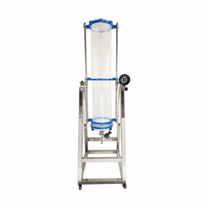 Colonne de chromatographie en verre de grande taille, type à clapet, avec noyau filtrant en PTFE et PP, pour la séparation solide-liquide industrielle, directement de l'usine - Product Image 5