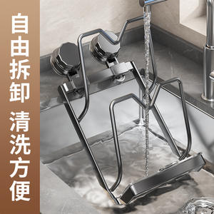 ที่แขวนฝาหม้อติดผนังแบบไม่ต้องเจาะ  พร้อมถ้วยดูดสุญญากาศ  สำหรับจัดเก็บในครัว ป้องกันฝุ่น รุ่น A20 - Product Image 5