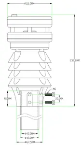 XF800L instrumen motherboard mikro, instrumen kecil multi-elemen, stasiun cuaca kompak luar ruangan