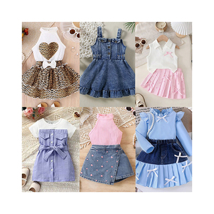 Venta al por mayor de fábrica: Vestidos de verano para niños, ropa de segunda mano, ropa de bebé, entrega aleatoria de ropa casual infantil. - Product Image 1