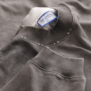 <span class=keywords><strong>Sudadera</strong></span> de Cuello Redondo Personalizable de 425 Gramos, Estilo Vintage para Hombre, de Algodón Grueso, Sólida, Transpirable, para Otoño - Product Image 5