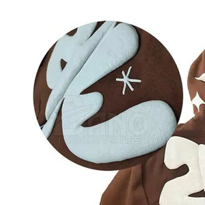 Sudaderas con capucha estampadas de lana de otoño para hombre con logotipo personalizable Diseño de cremallera Tela transpirable MOQ bajo al por mayor - Product Image 6