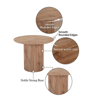 Table à manger ronde en bois de style nordique, dernière conception, haute durabilité, prix de gros pour la maison