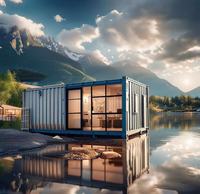 Maison modulaire temporaire respirante, anti-corrosion et durable avec installation rapide pour bureaux et camps de construction
