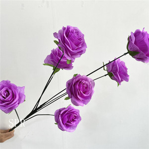SPR Bouquet floreale artificiale ghirlanda di fiori di seta decorativa di seta rosa fiori appesi - Product Image 5