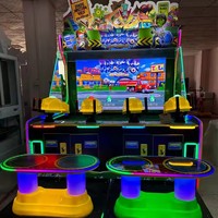 Machine de jeu vidéo de tir aquatique à monnayeur pour 4 joueurs avec grand écran, garantie 1 an pour les centres de jeux
