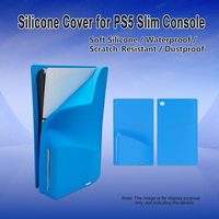 Nouvelle coque en silicone pleine couleur pour PS5 Slim, anti-rayures, anti-chute, protection pour console PS5 Slim