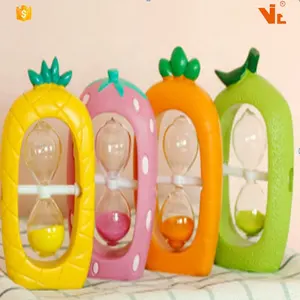 V-HOV007 Colorful Fruit Hourglass Strawberry, melon, radish and pineapple Timer Hourglass Product