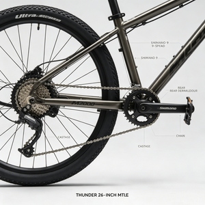 Vélo de montagne prêt à être expédié, 26 <span class=keywords><strong>pouces</strong></span>, 1x9 vitesses, 11,2 kg, fourche rigide légère, frein à disque hydraulique, cadre en alliage, VTT - Product Image 5