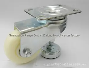 Direto da fábrica <span class=keywords><strong>2.5</strong></span> Polegada 3 Polegada 4 Polegada Branco Nylon Placa Ajustável Rodízios Copo 3 Polegada Giratória Silenciosa Rodízios para Camas Ajustáveis - Product Image 3