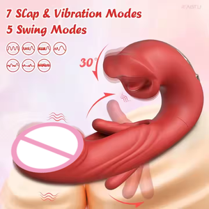 Vibrador <span class=keywords><strong>de</strong></span> clítoris 3 en 1 con estimulación del punto G, juguete sexual para mujeres, 7 modos <span class=keywords><strong>de</strong></span> vibración, <span class=keywords><strong>succionador</strong></span> <span class=keywords><strong>de</strong></span> pezones con lengua vibradora y dildo para mujeres. - Product Image 5
