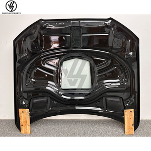 ฝากระโปรงหน้าคาร์บอนไฟเบอร์สีดำสไตล์ BKSS สำหรับ Audi RS6 C7 ปี 2008-2010 ครอบเครื่องยนต์ กันชนหน้า - Product Image 2