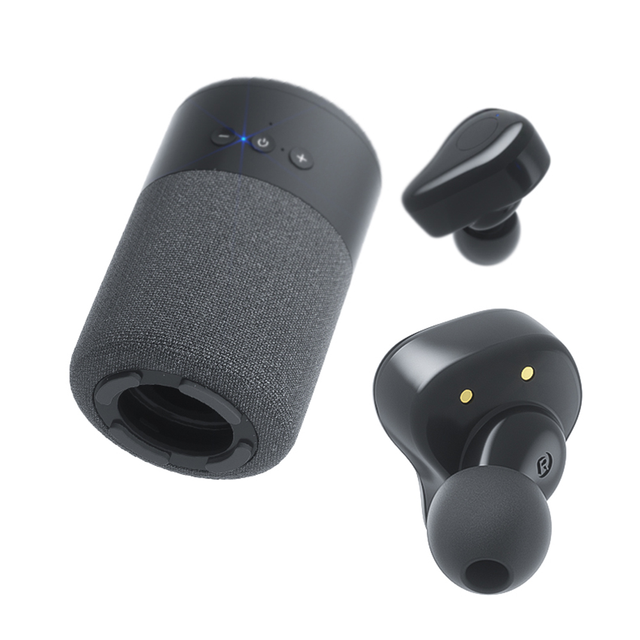 Multifunction Bluetooths 5.3 Stereo Surround Sound Speaker with TWS Gaming Earphone Noise Canceling Headphones