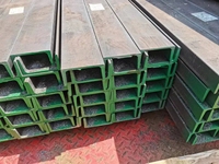 Profilés en acier laminé à chaud Q235/Q345/SS400, section en U/C, poutres en U galvanisées SS400 de 6m à 12m