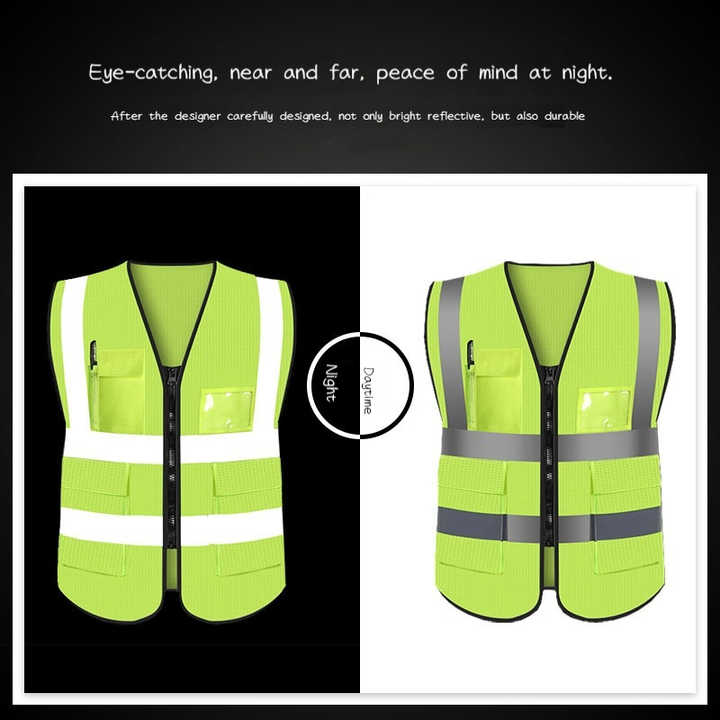 Cheap Polyester Traffic Work Security Vest Hi Vis Reflective Safety Vest Clothing with Custom logo Gilet De Sécurité