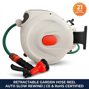 <span class=keywords><strong>Enrouleur</strong></span> de <span class=keywords><strong>tuyau</strong></span> d'<span class=keywords><strong>arrosage</strong></span> mural rétractable automatique pour jardin avec pistolet de pulvérisation multifonctionnel - Product Image 6