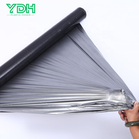Papier de paillage de film plastique agricole noir et argent réfléchissant à l'eau perméable pour couverture de sol d'oignon