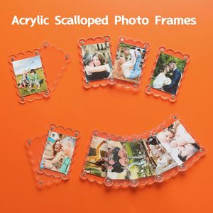 Cadre magnétique pour réfrigérateur en acrylique festonné, cadre <span class=keywords><strong>polaroid</strong></span> double face, cadre <span class=keywords><strong>photo</strong></span> magnétique pour réfrigérateur pour Fujifilm <span class=keywords><strong>Instax</strong></span> <span class=keywords><strong>Mini</strong></span> - Product Image 5