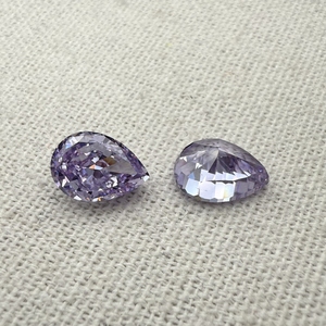 Zircone cubique synthétique en forme de <span class=keywords><strong>poire</strong></span> effet glace pilée, pierres CZ de 3x5mm à 12x16mm, couleurs mélangées, pierres de zircon en vrac pour la fabrication de bijoux - Product Image 5