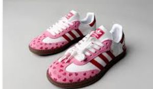 Wales Bonner Samba <strong>Leo</strong> Leopard Low Trainers Cream White Grey Suede Ponyy Calfskin Metallic Leather Low-Top Sneakers - Product Image 3