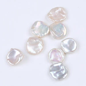 Perlas de Agua Dulce Naturales de 13-14 mm, Pétalos Blancos, Perlas Regeneradas para Joyería DIY, Accesorios Hechos a Mano de Zhuji - Product Image 2