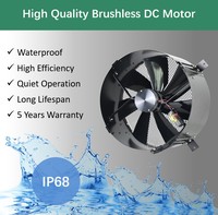 Ventilador Axial de 14'' con Energía Solar para Ahorro de Energía, Ventilación de Pared para Fábricas y Talleres, Extractor de Aire Caliente