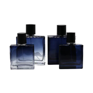 Flacon de parfum en verre pour homme 50ml 100ml, vaporisateur de voyage vide, flacon de parfum carré pressé - Product Image 2
