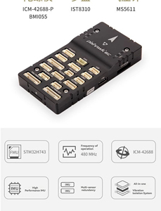 Module de Contrôleur de Vol Holybro Pixhawk 6X Pro Mini avec Processeur STM32H753, Base Standard Noire en ABS pour Drones - Product Image 6