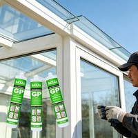 Mastic silicone de qualité construction BAOLKA GP, scellant acétique pour l'assemblage et le vitrage des fenêtres