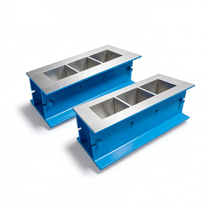 Moules à cubes de béton à 3 compartiments - Conformes à la norme EN 12390-1 - Moules de haute résistance pour laboratoire - Product Image 1