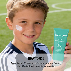 Crème solaire minérale pour enfants, <span class=keywords><strong>non</strong></span> <span class=keywords><strong>nano</strong></span>, à l'<span class=keywords><strong>oxyde</strong></span> <span class=keywords><strong>de</strong></span> <span class=keywords><strong>zinc</strong></span>, à large spectre, douce, hydratante, pour le visage et le corps, soin quotidien - Product Image 4