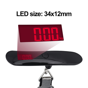 Bright Red Backlight Function 50kg Digital Potable <strong>Scale</strong> Household Use <strong>Weighing</strong> Objects <strong>Luggage</strong> <strong>Scale</strong> - Product Image 4