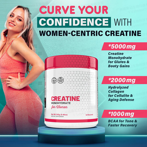Créatine monohydrate en poudre pour femmes, mélange de collagène et de <span class=keywords><strong>BCAA</strong></span> 5000 mg pour le tonus et la récupération musculaire - Product Image 3