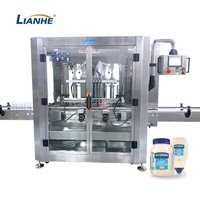 Remplisseur automatique à grande vitesse à six têtes pour crème Lotion fromage et miel